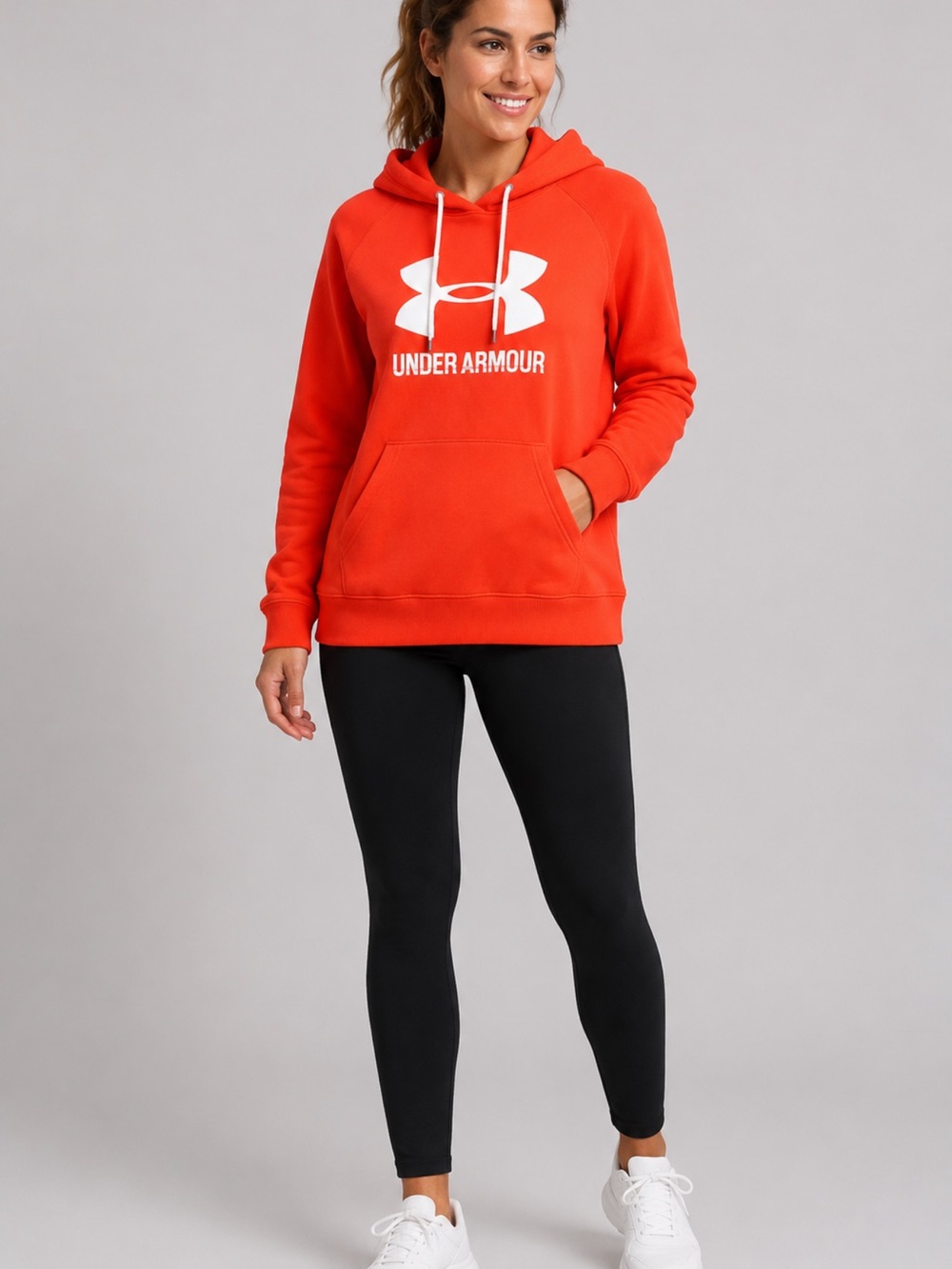 Under Armour Women's Bright Orange Pullover Hoodie